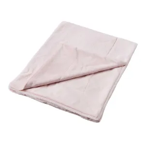 Jiggle and Giggle -  Inka Faux Fur Baby Blanket - Pale Pink
