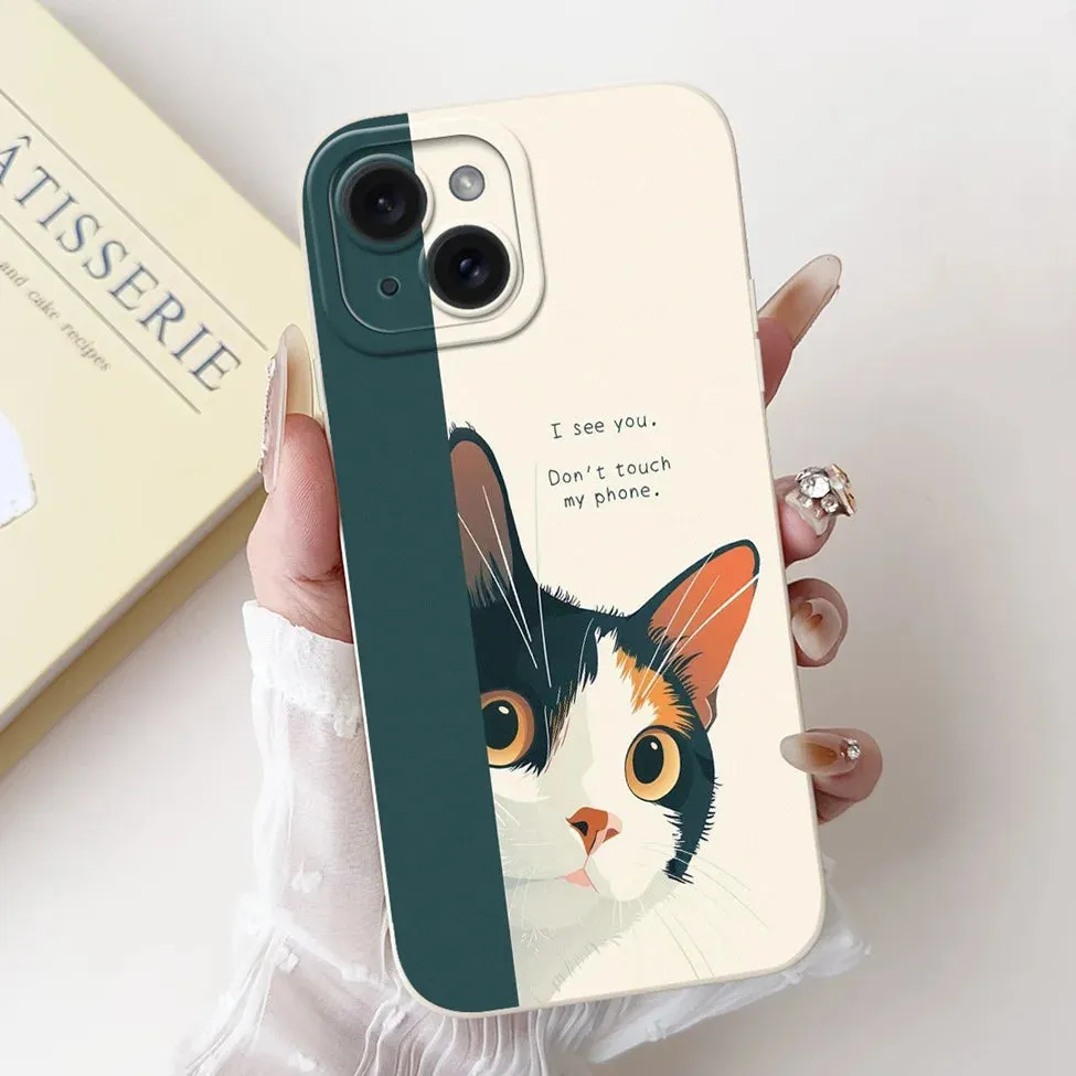 Jueeboy Protective Soft Silicone Phone Case – Cute and Artistic Designs for iPhone 14 Series