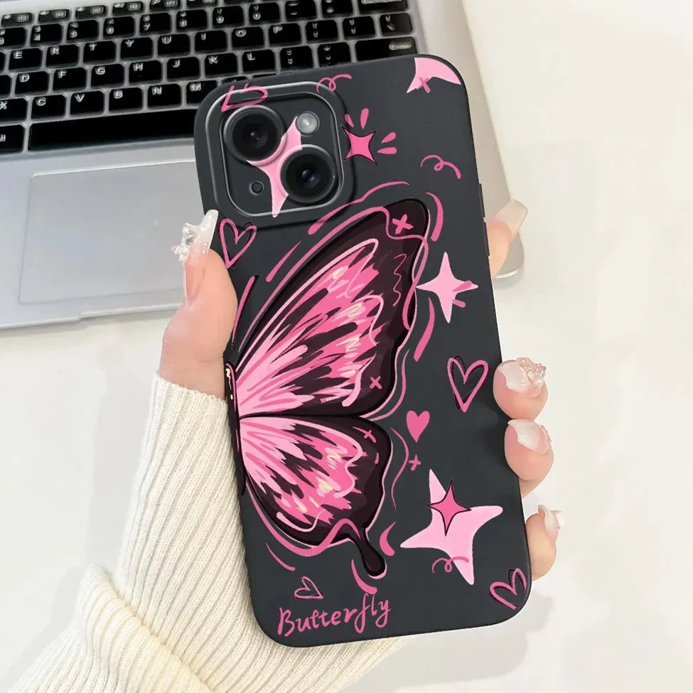 Jueeboy Protective Soft Silicone Phone Case – Cute and Artistic Designs for iPhone 14 Series