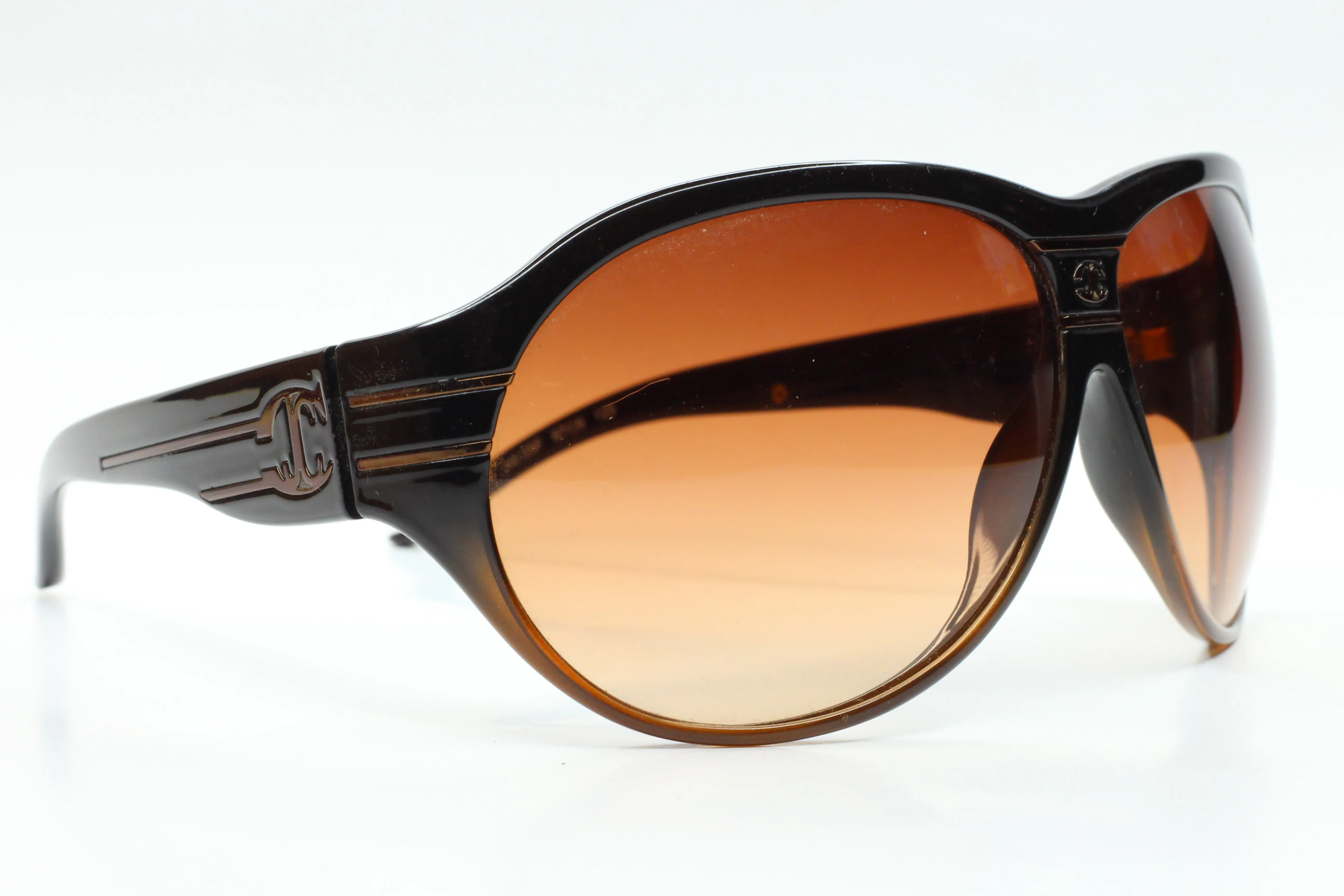 Just Cavalli JC196S 05F Black Fade Gradient Brown Designer Sunglasses