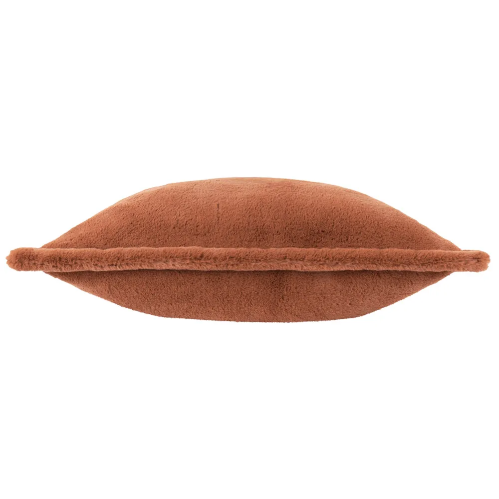 Kallu Faux Fur Cushion Rust