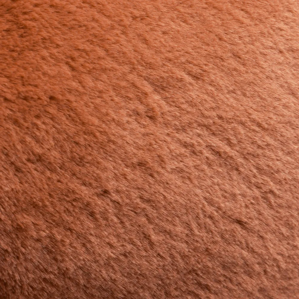 Kallu Faux Fur Cushion Rust