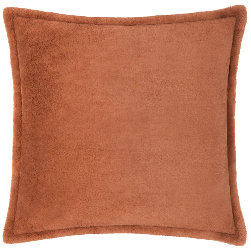 Kallu Faux Fur Cushion Rust
