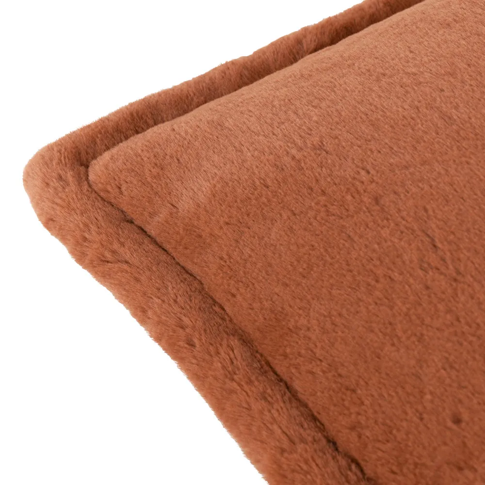 Kallu Faux Fur Cushion Rust