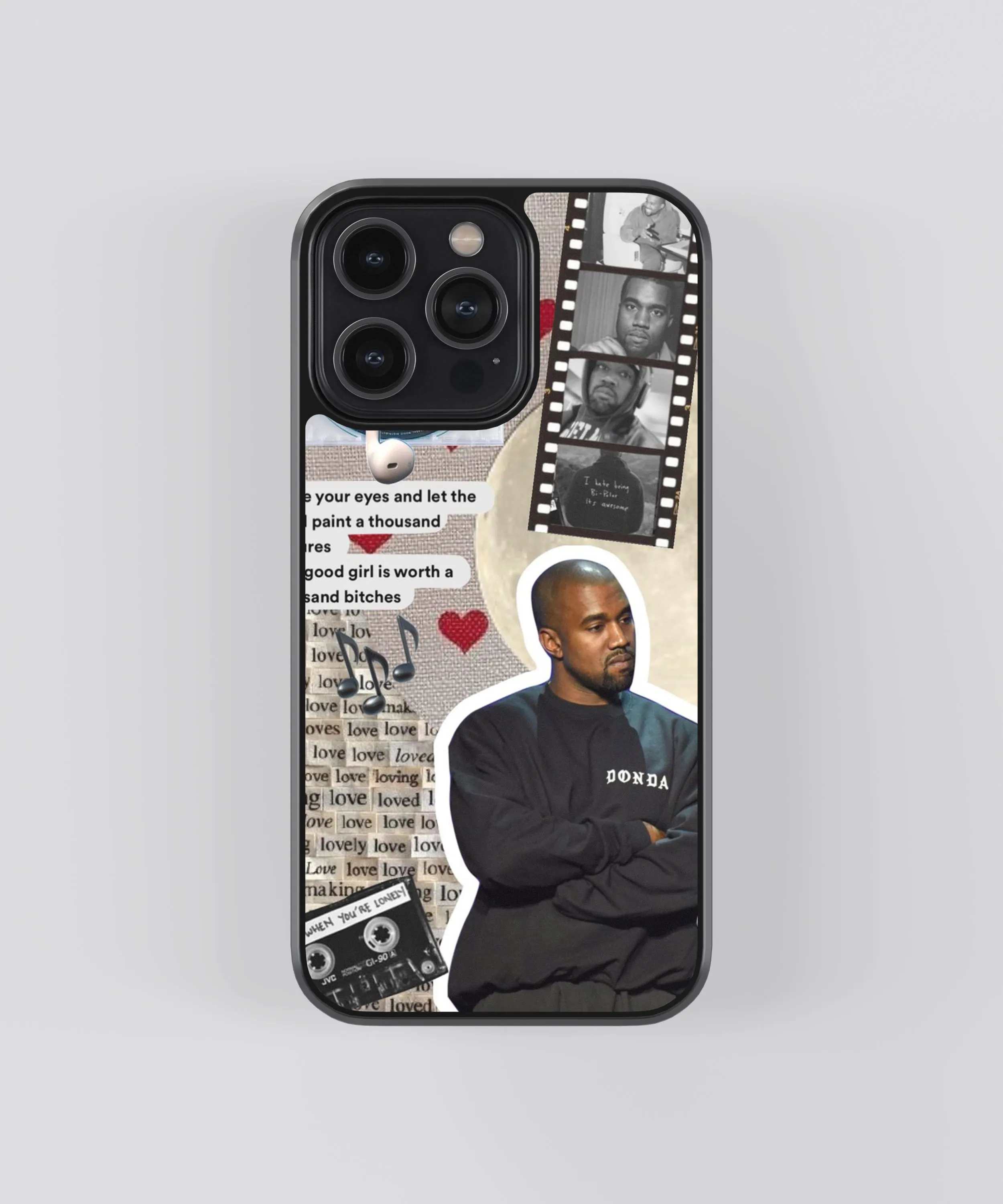 Kanye West Spotify Glass Phone Case Cover