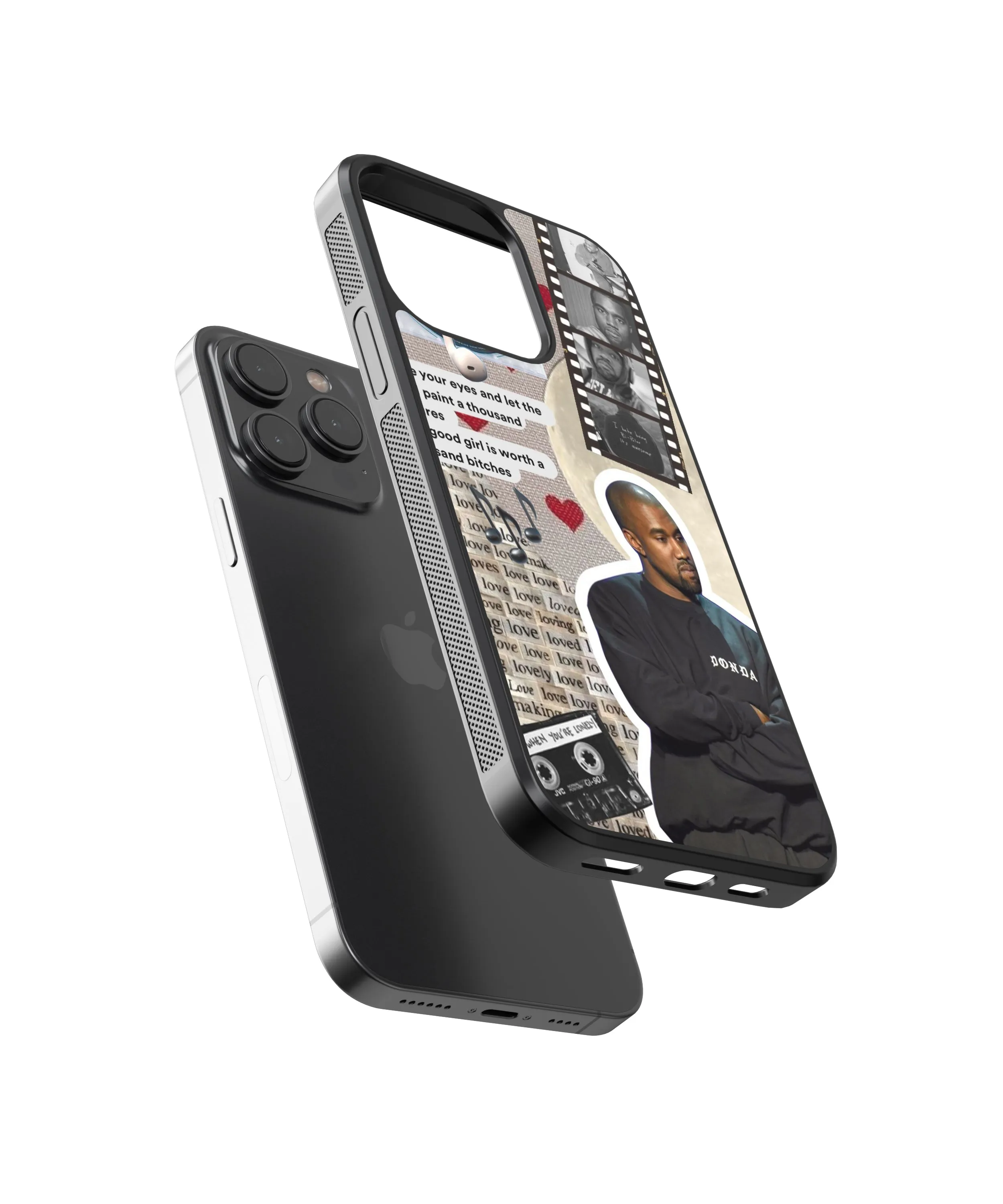 Kanye West Spotify Glass Phone Case Cover