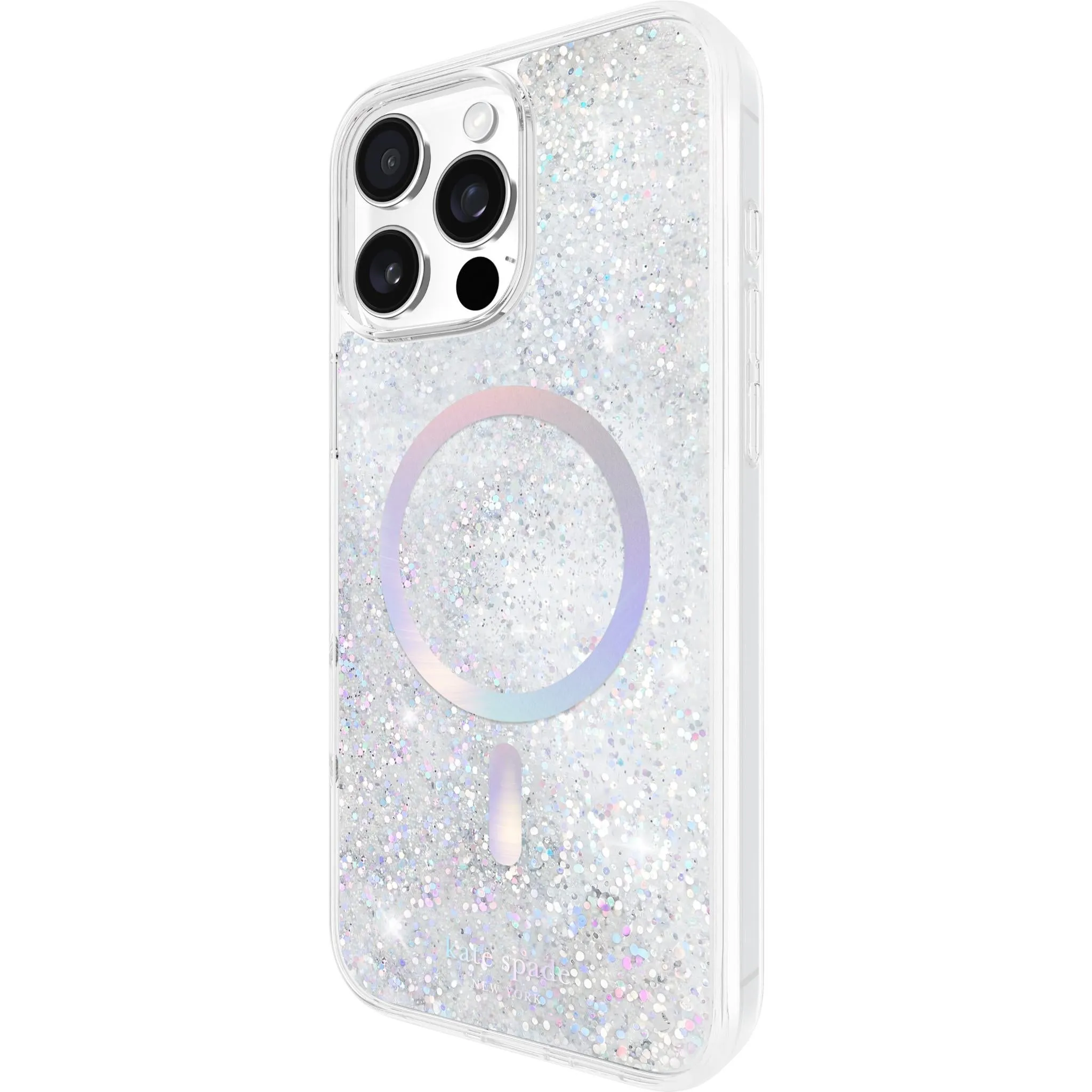 Kate Spade Liquid Glitter MagSafe Case for iPhone 16 Pro Max (Opal Iridescent)
