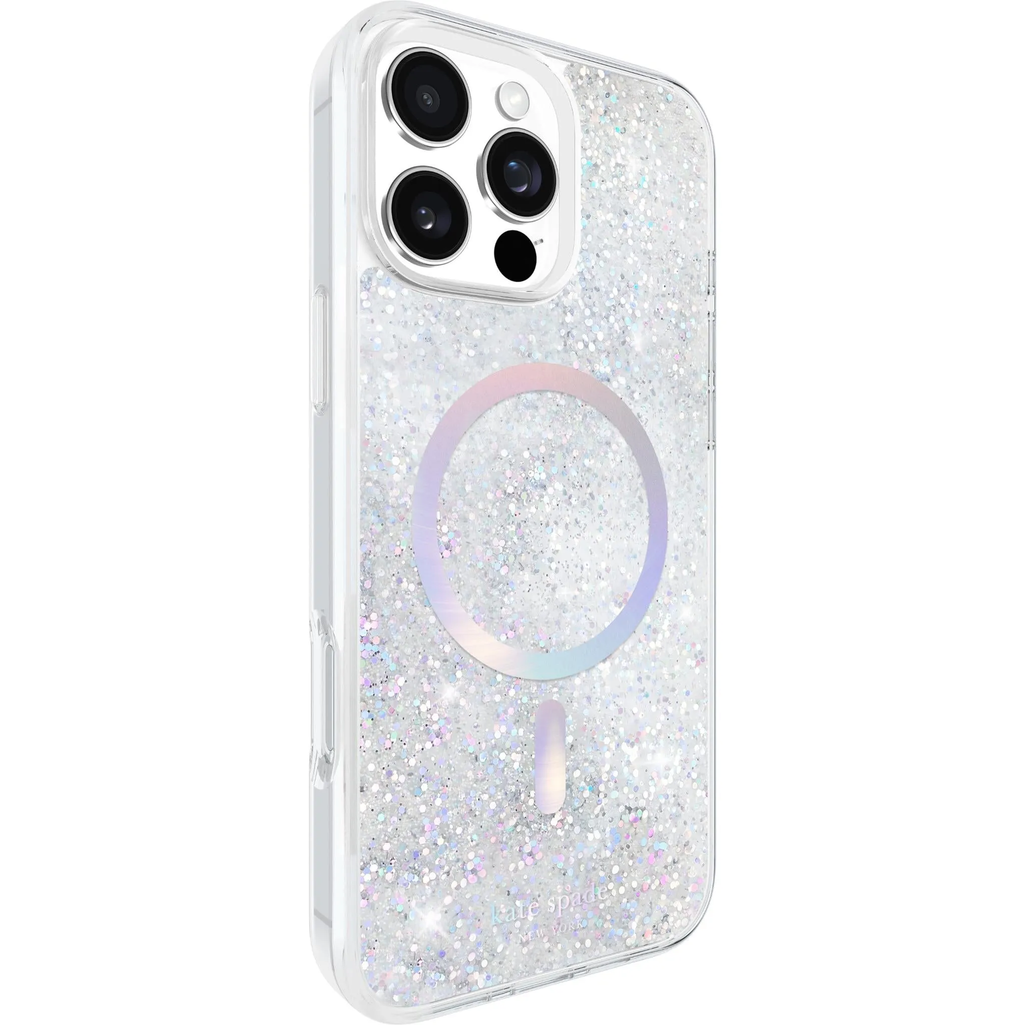 Kate Spade Liquid Glitter MagSafe Case for iPhone 16 Pro Max (Opal Iridescent)