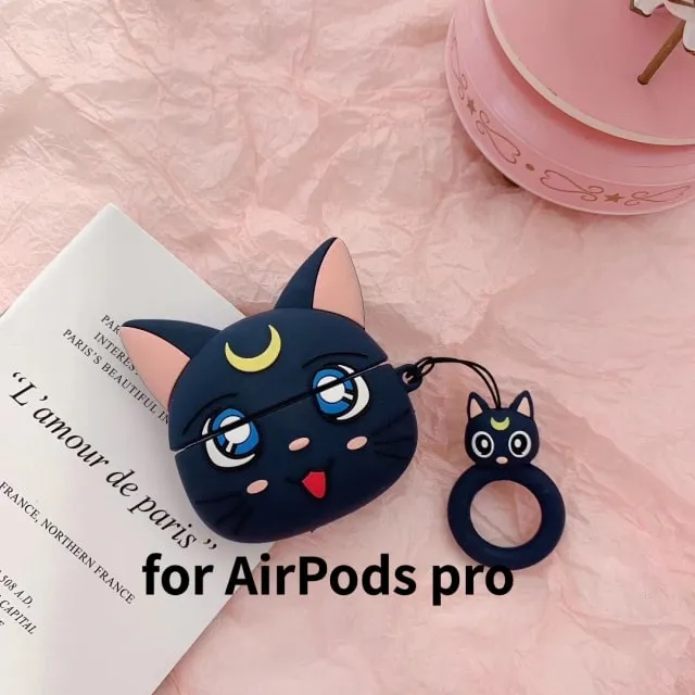 Kawaii Anime Cat AirPods Case