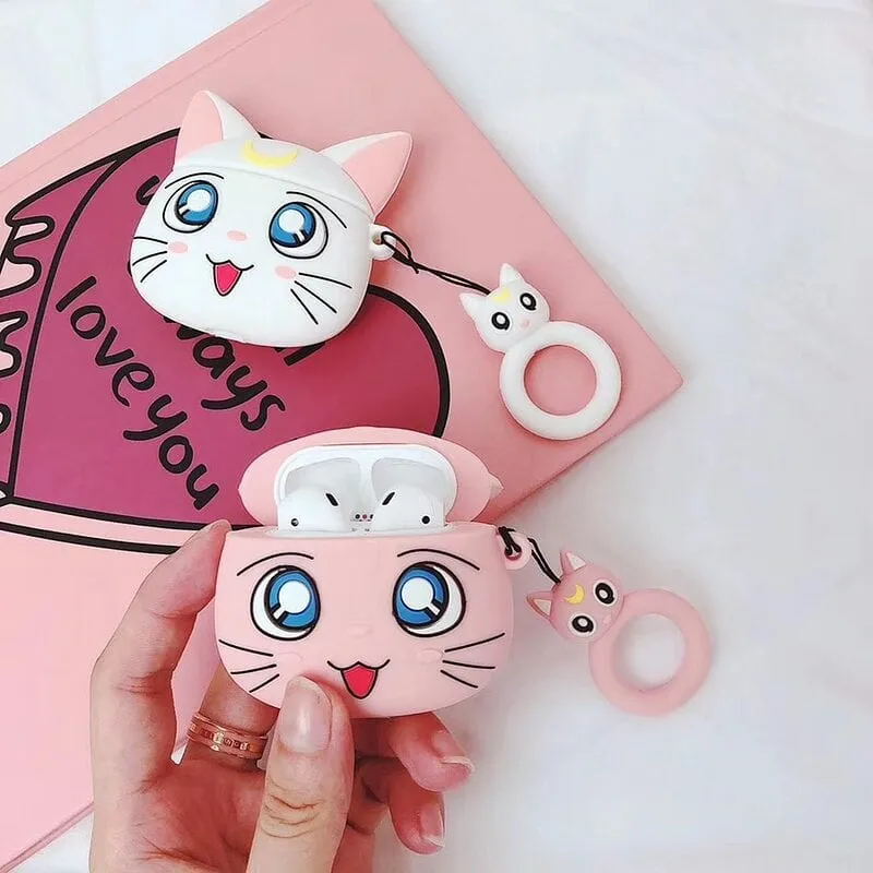 Kawaii Anime Cat AirPods Case