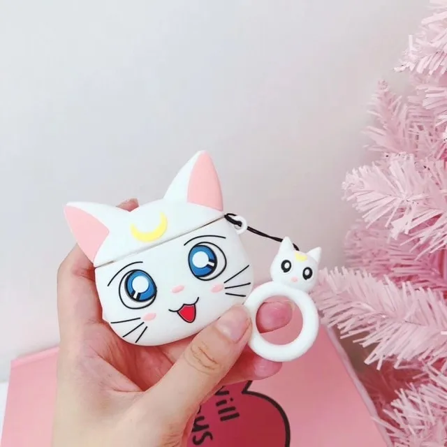 Kawaii Anime Cat AirPods Case