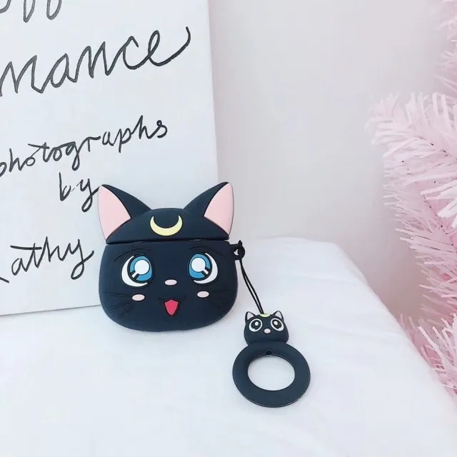 Kawaii Anime Cat AirPods Case