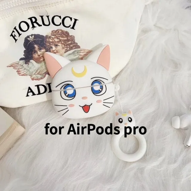 Kawaii Anime Cat AirPods Case