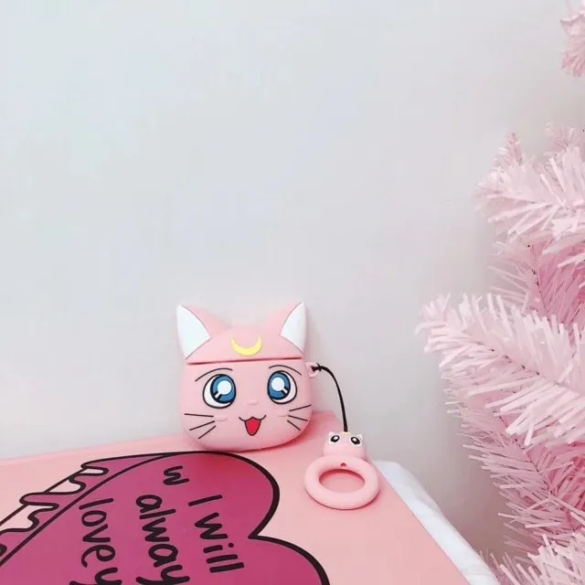 Kawaii Anime Cat AirPods Case