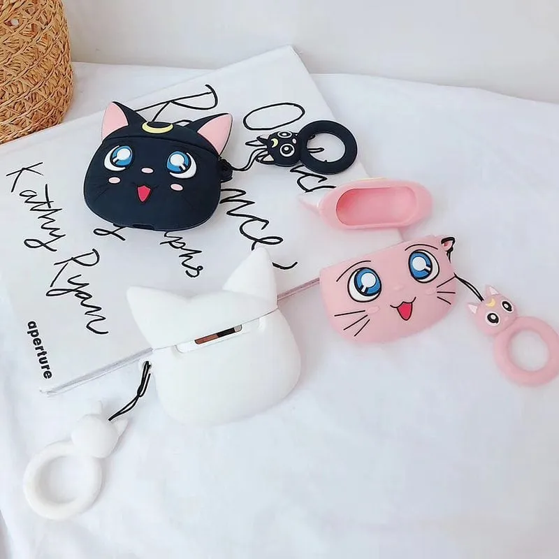 Kawaii Anime Cat AirPods Case