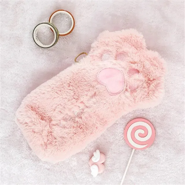 Kawaii Cat Paw Pencil Case