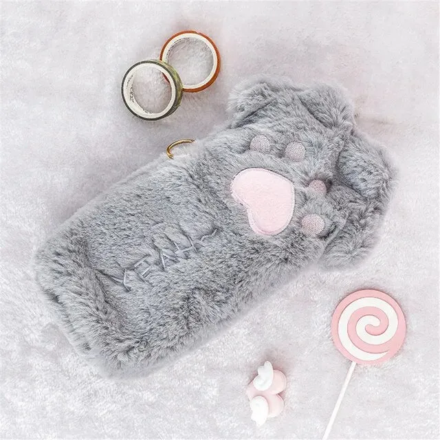 Kawaii Cat Paw Pencil Case