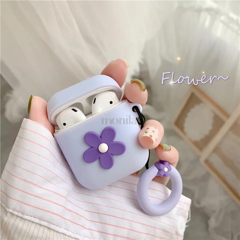Kawaii Colorful Flower Airpod Cases