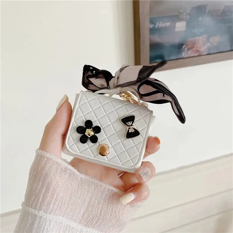Kawaii Handbag AirPods Case with Ribbon