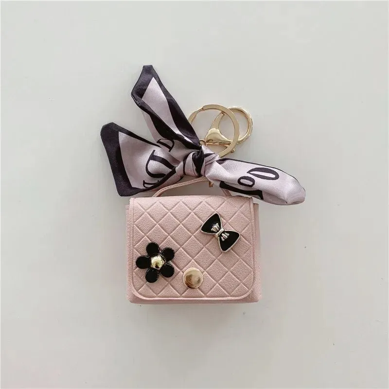 Kawaii Handbag AirPods Case with Ribbon