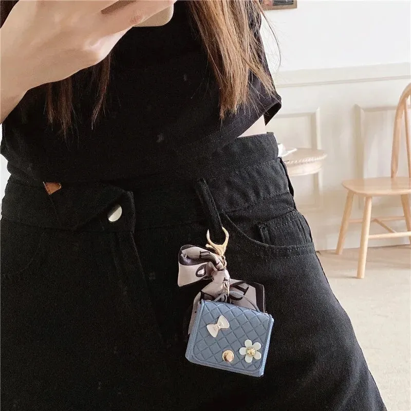Kawaii Handbag AirPods Case with Ribbon