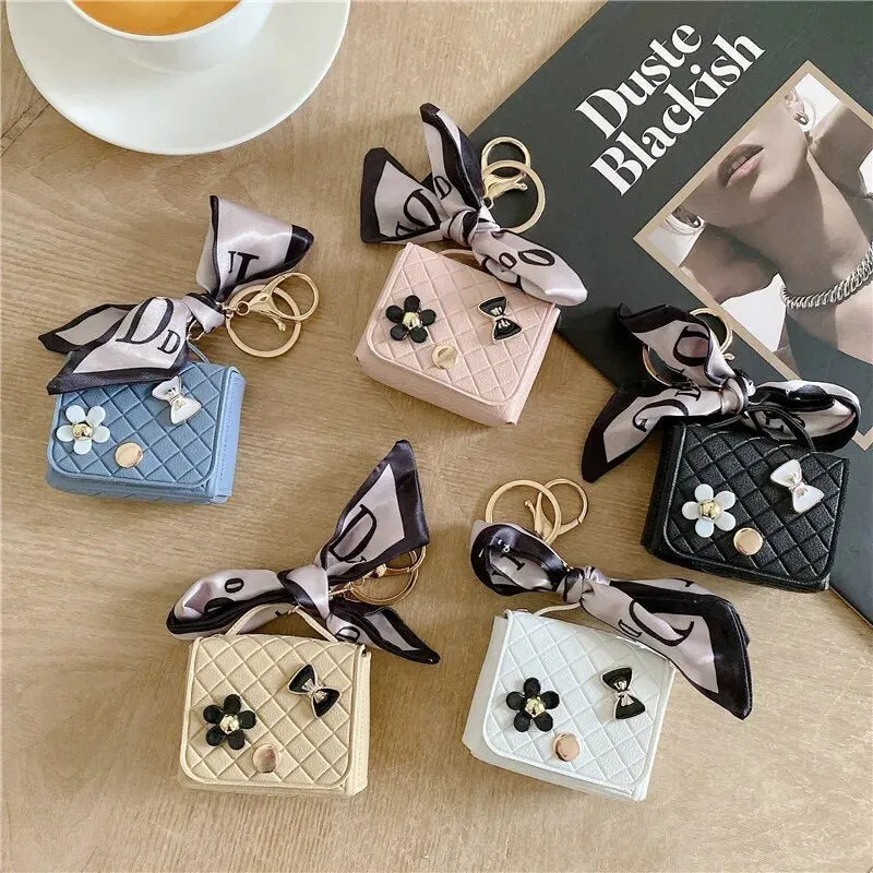 Kawaii Handbag AirPods Case with Ribbon