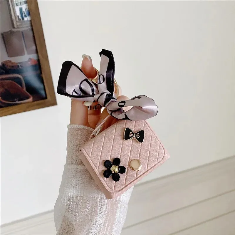 Kawaii Handbag AirPods Case with Ribbon