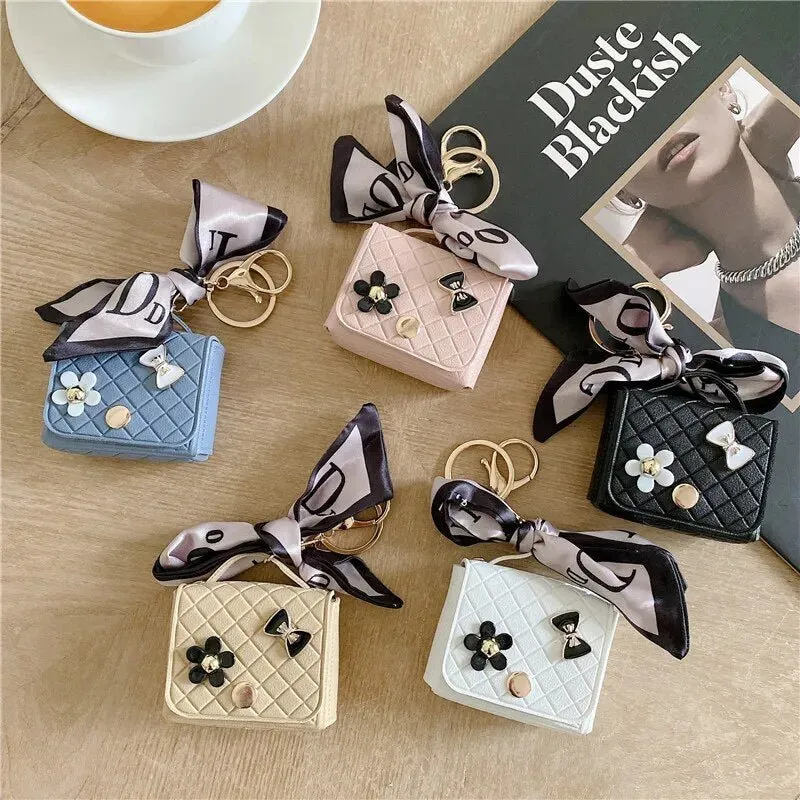 Kawaii Handbag AirPods Case with Ribbon