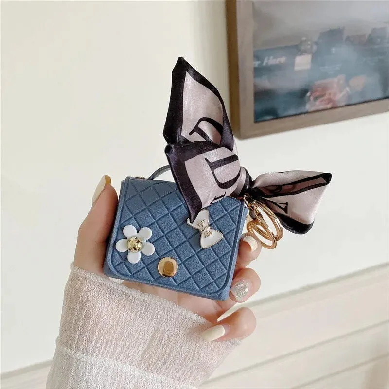 Kawaii Handbag AirPods Case with Ribbon