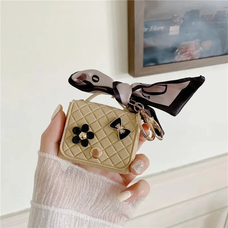 Kawaii Handbag AirPods Case with Ribbon
