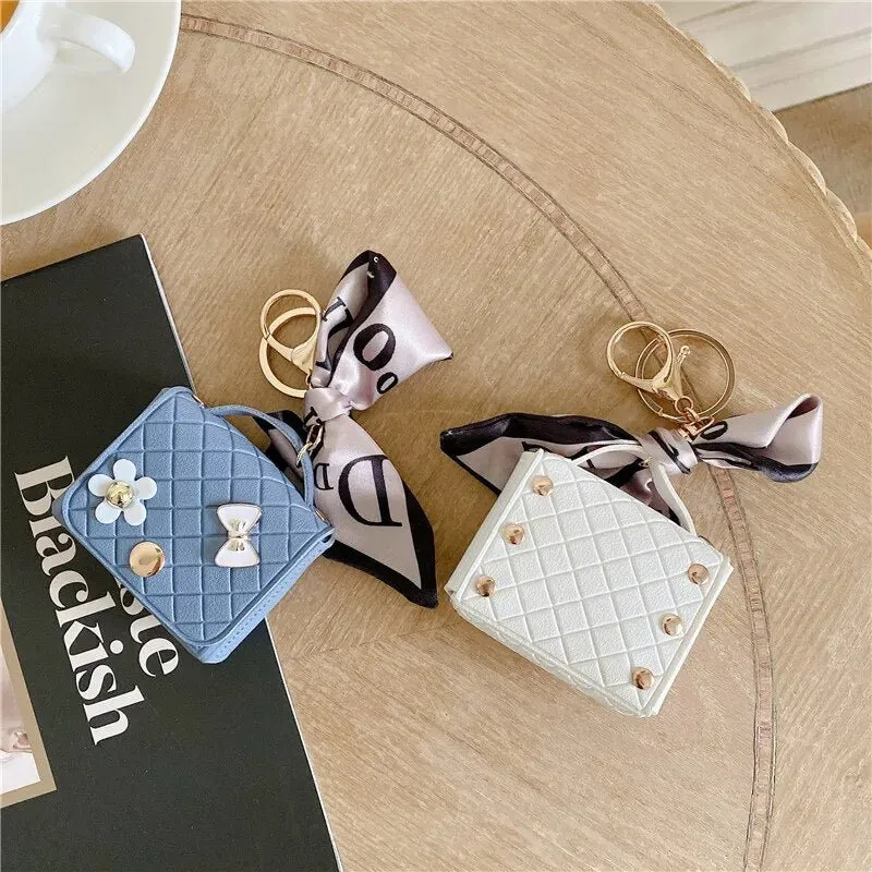 Kawaii Handbag AirPods Case with Ribbon