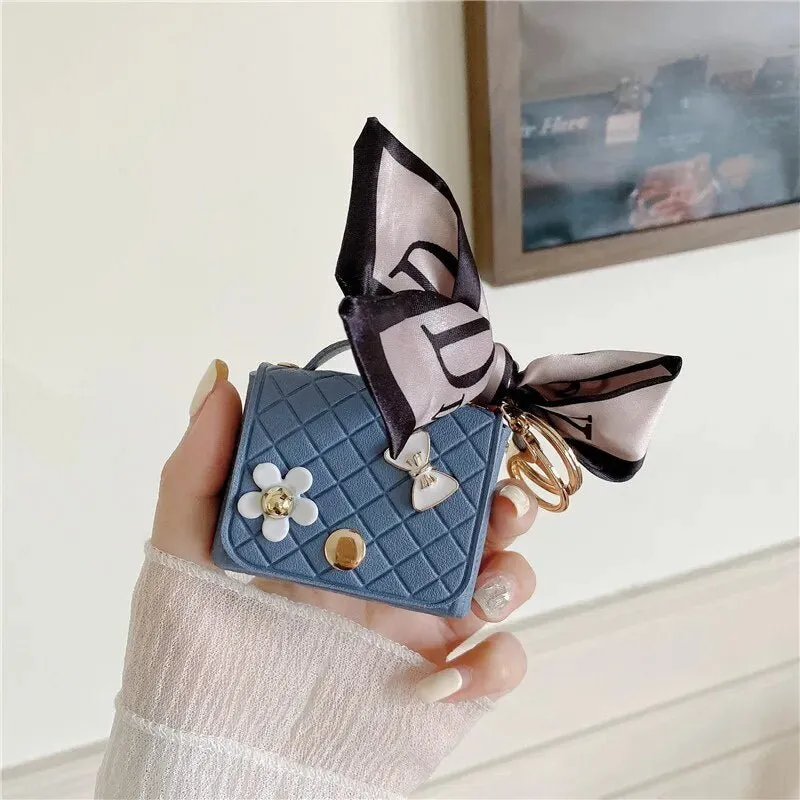 Kawaii Handbag AirPods Case with Ribbon