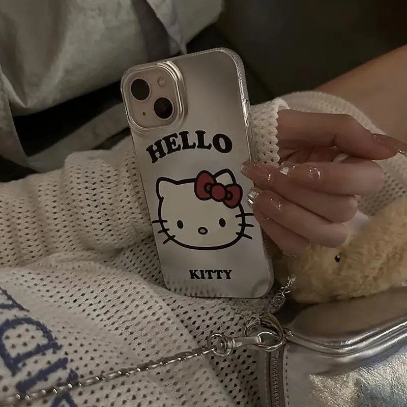 Kawaii Hello Kitty Electroplate iPhone Case