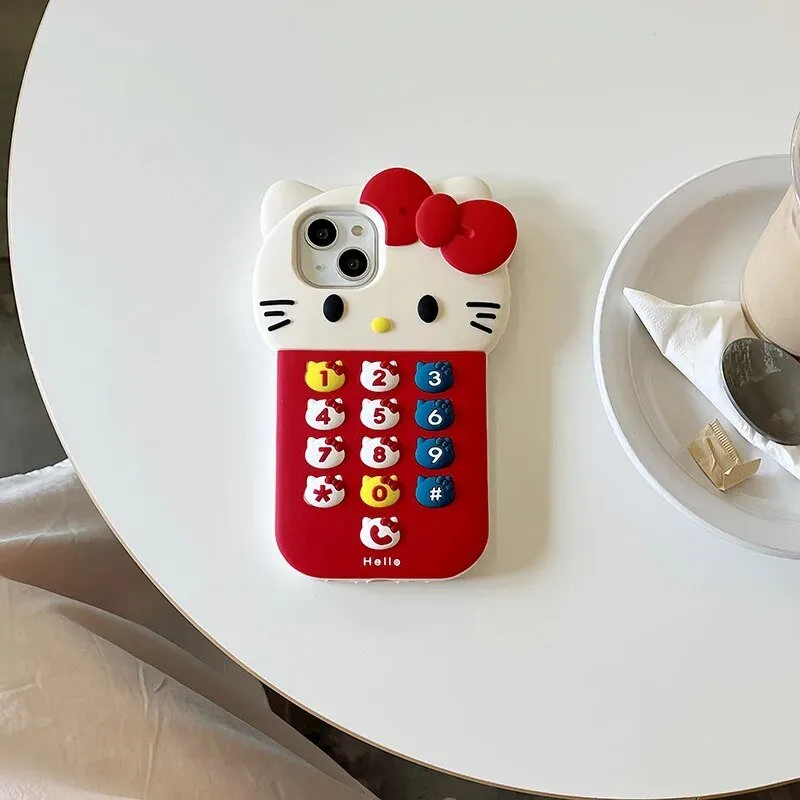 Kawaii Hello Kitty Red iPhone Case