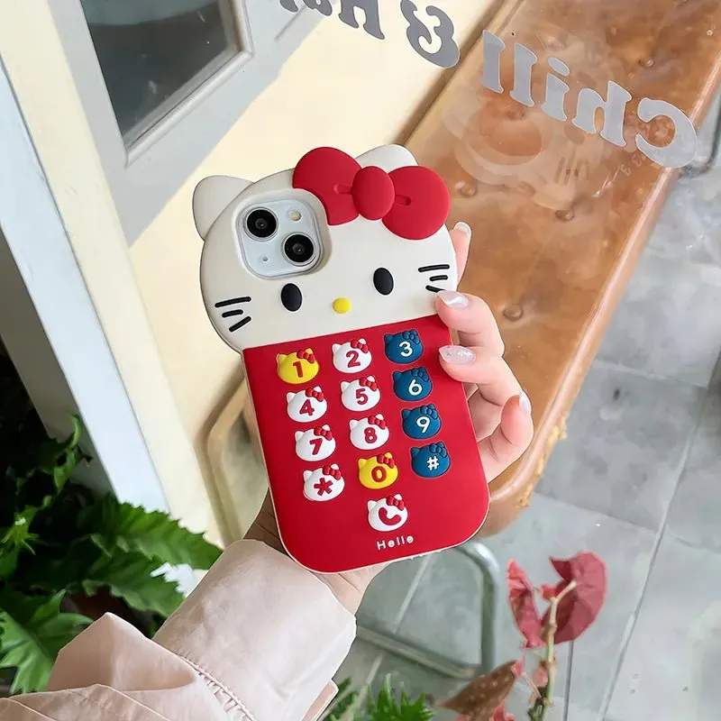 Kawaii Hello Kitty Red iPhone Case