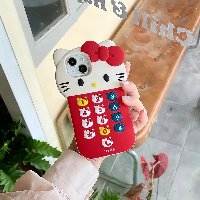 Kawaii Hello Kitty Red iPhone Case