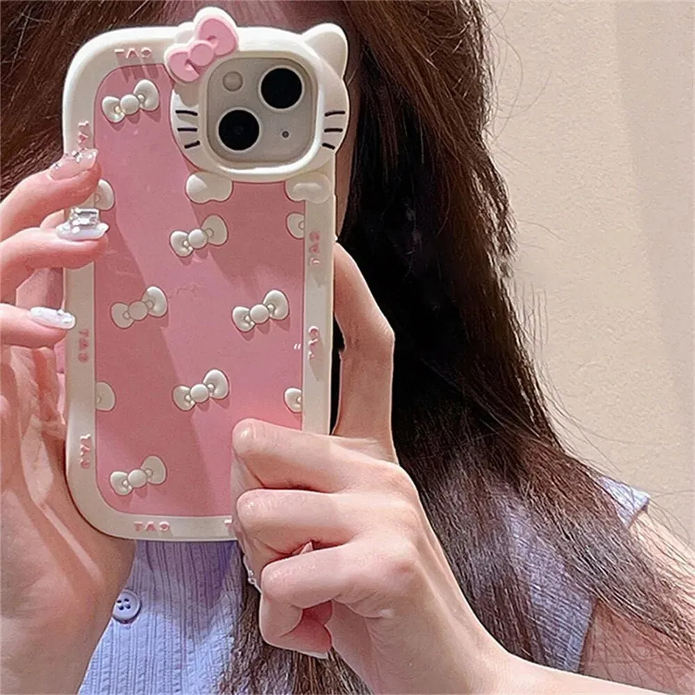 Kawaii Hello Kitty Silicone iPhone Case