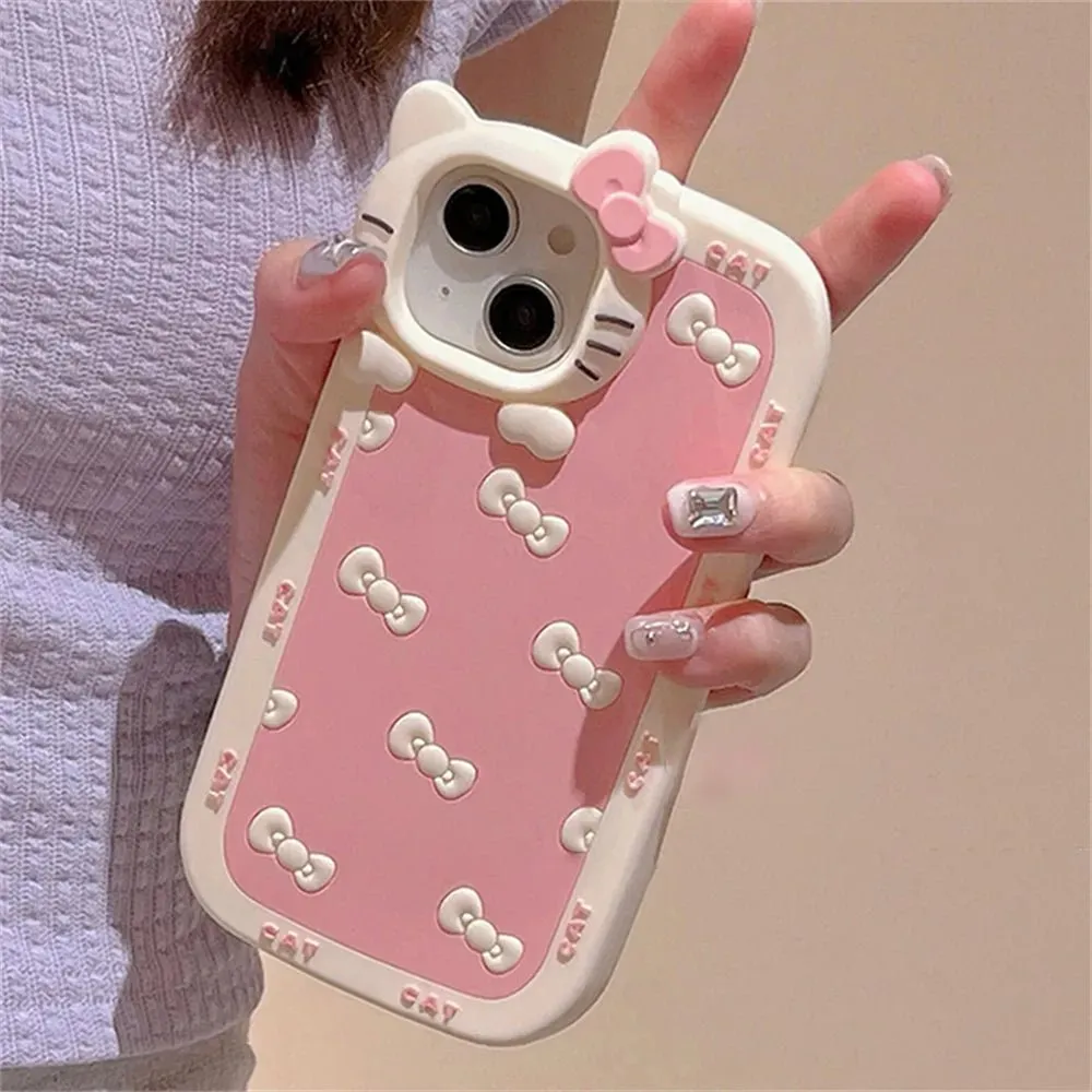Kawaii Hello Kitty Silicone iPhone Case