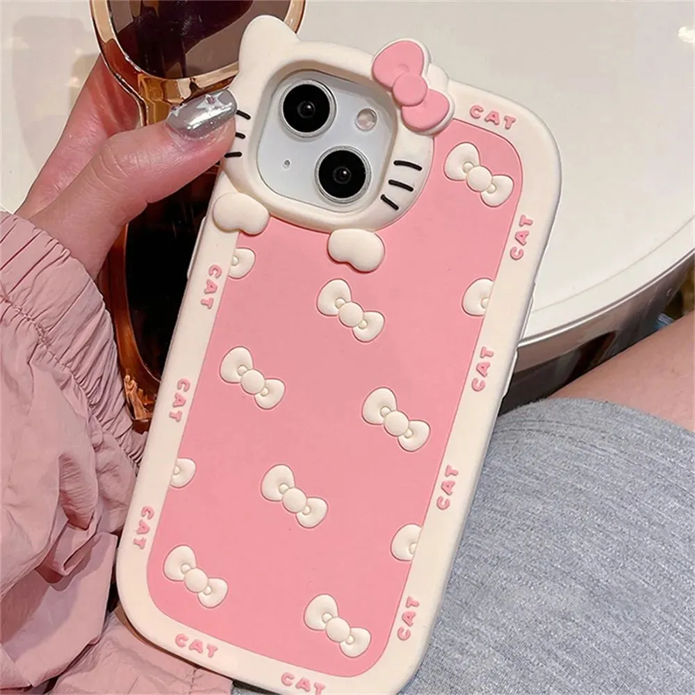 Kawaii Hello Kitty Silicone iPhone Case