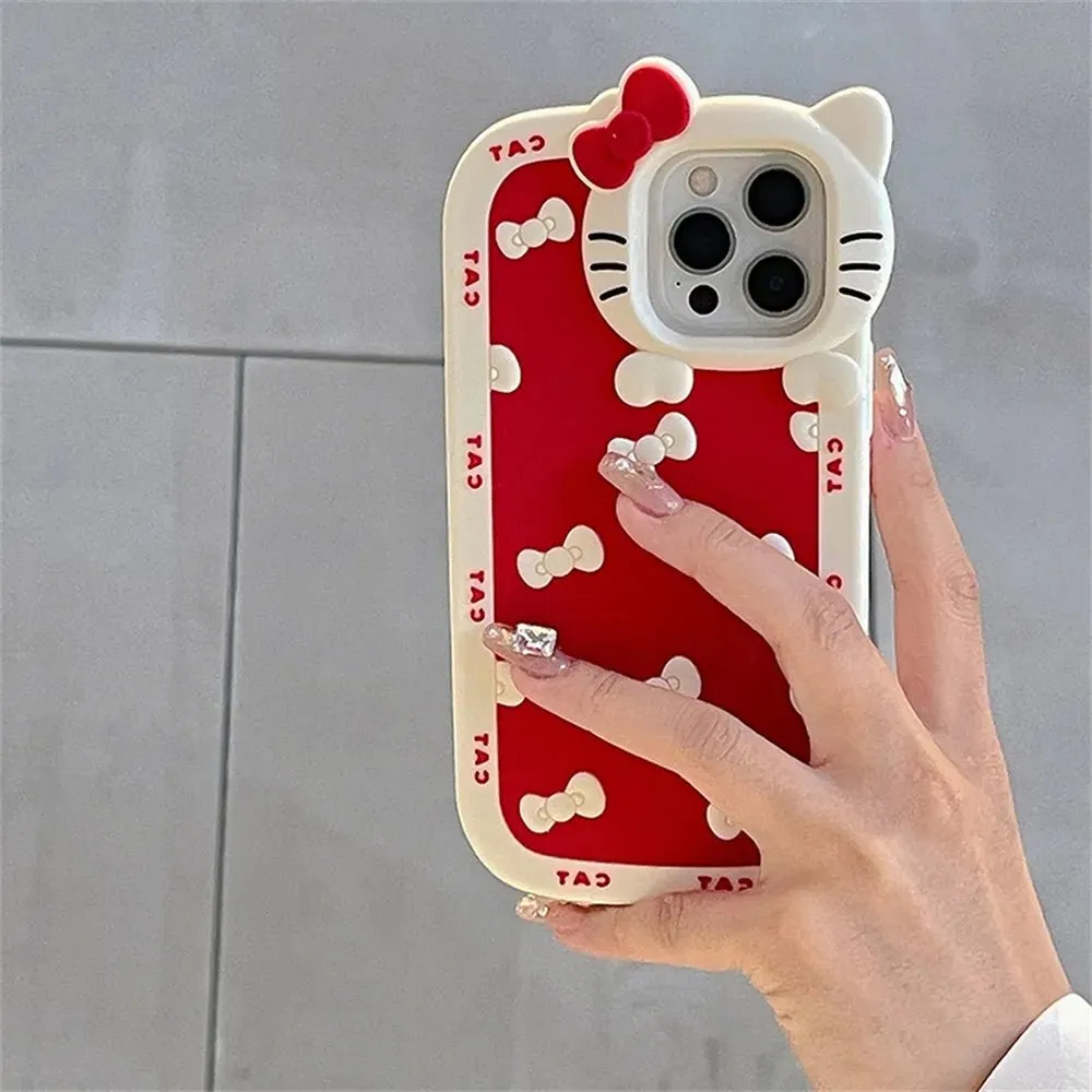 Kawaii Hello Kitty Silicone iPhone Case