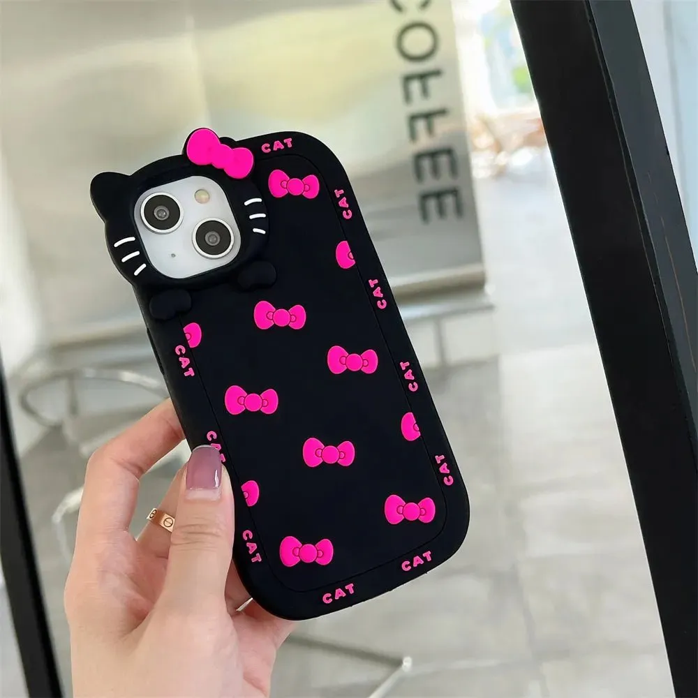Kawaii Hello Kitty Silicone iPhone Case