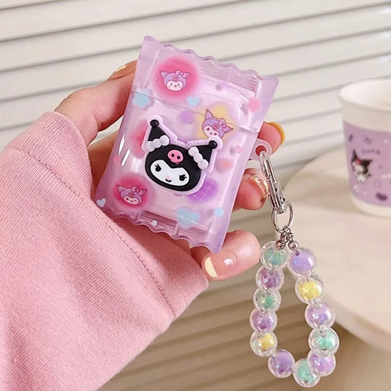 Kawaii Kuromi AirPods Case with Bracelet