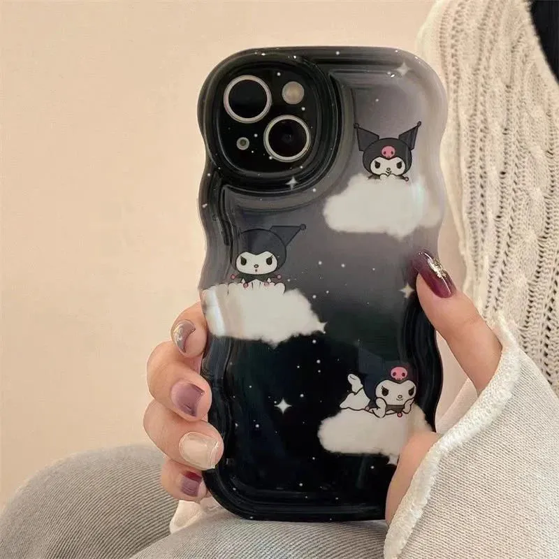 Kawaii Kuromi Wavy iPhone Case