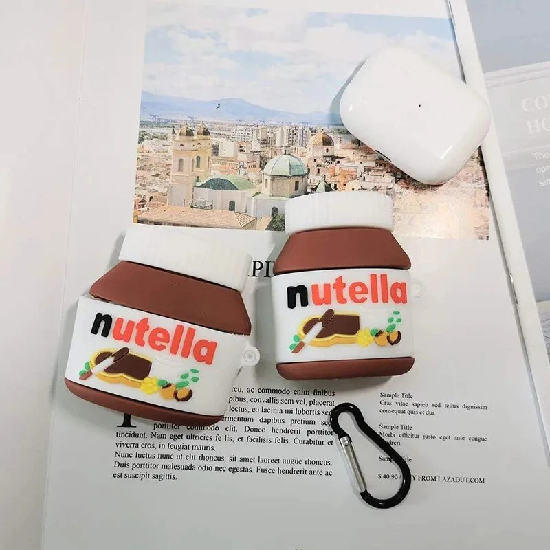Kawaii Nutella AirPods Case