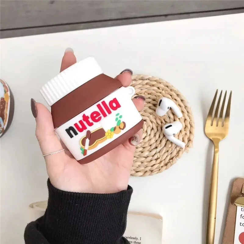 Kawaii Nutella AirPods Case