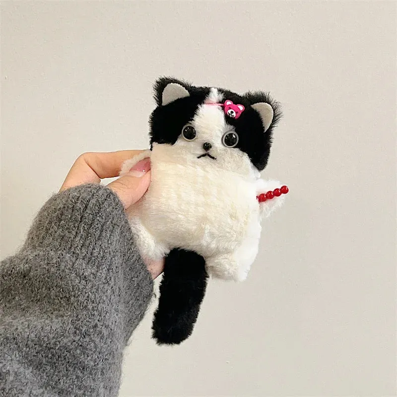 Kawaii Plush Cat  AirPods Case