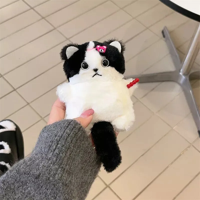 Kawaii Plush Cat  AirPods Case
