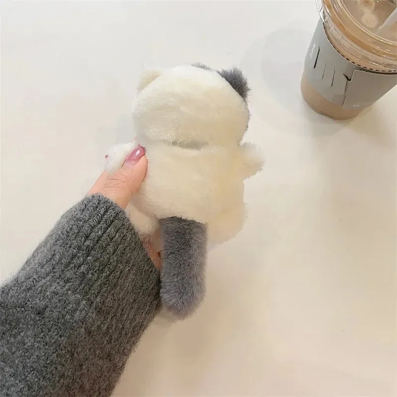 Kawaii Plush Cat  AirPods Case