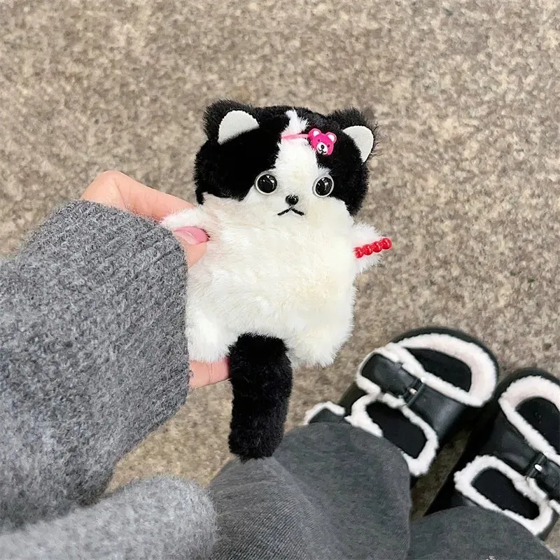 Kawaii Plush Cat  AirPods Case