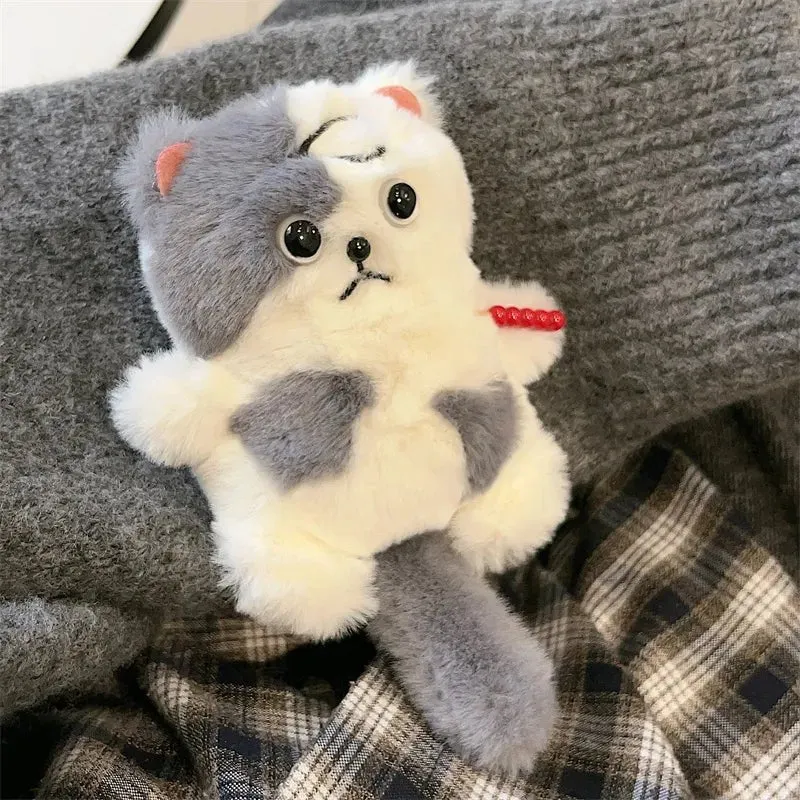 Kawaii Plush Cat  AirPods Case
